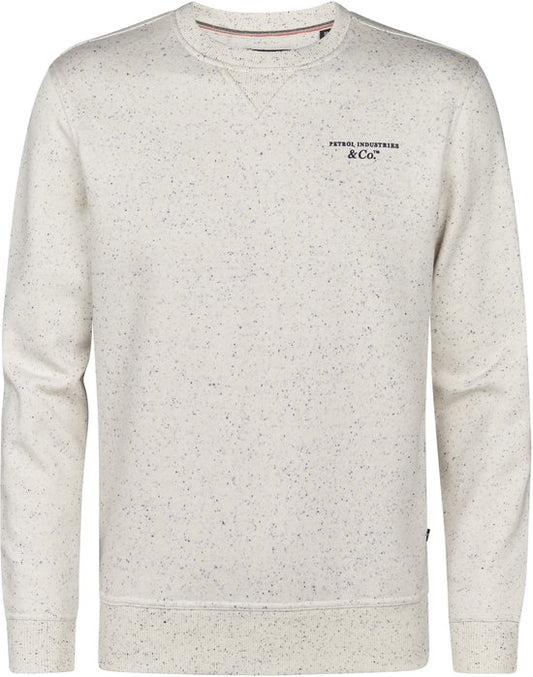 Petrol Industries – Herren-Sweatshirt „Pagosa“ mit Logo-Aufdruck – Weiß – Größe L