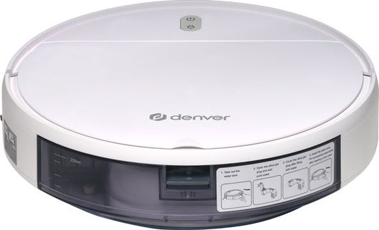 Denver Staubsaugerroboter mit Wischfunktion und TUYA (App) - WiFi Wischroboter mit Ladestation - 1400PA - RVC110