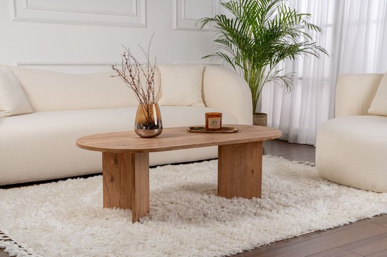 Holz-Couchtisch „Sand“ – 60 x 119 x 40 cm – Atlantische Kiefer