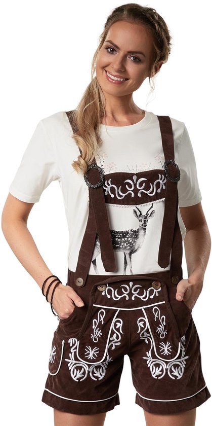 Dressforfun Lederhose Weißensee L - Faschingskostüm Halloween Kostüm Karneval Kostüm Fasching Kostüm - 302802