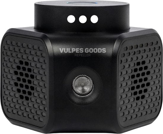 Vulpes Goods Ultraschall Schädlingsabwehr – Repeller gegen Mäuse, Ratten & Insekten – 4 Modi – LED – Schwarz