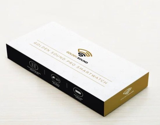 Golden Sound AMOLED Smartwatch Ladies - 3 zusätzliche Armbänder - Geeignet für jeden Laptop und jedes Smartphone - Schrittzähler - Schlafüberwachung - Sättigungsüberwachung - 40mm - Silber