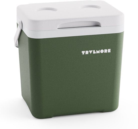TRVLMORE Cool Box 14L - Kühlbox - Inklusive Kühlelement - Kühlbox Klein - Grün
