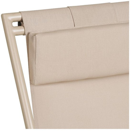 Cille Strandstuhl mit 4-fach verstellbarer Rückenlehne, taupe