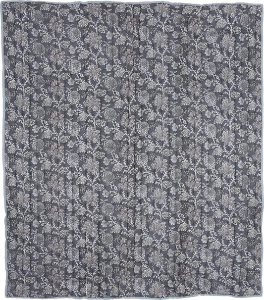 Glimmerdekorationen Plaid - L150 x B130 cm - Schwarz