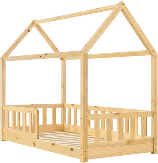 Kinderbett Marli - 80 x 160 cm - Holzfarbe