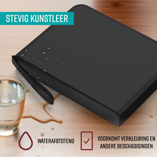 NAPI Collection Folder für 900 Karten - Binder für Karten - 9 Fächer - Kunstleder - Premium-Kartenbinder mit Reißverschluss - 50 Seiten - A4-Format - Schwarz