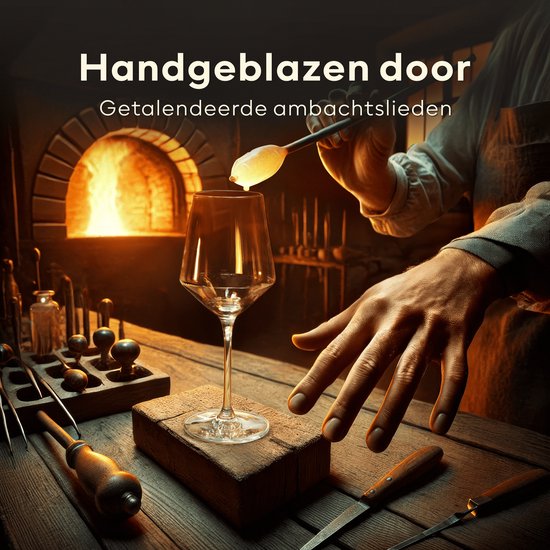 BarDeluxe® Weingläser Weißwein - mundgeblasene Kristallgläser 420ml - handgefertigt & bleifrei - Weinglas - 4 Stück - Luxusset für Bar oder Dinner