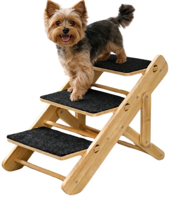 Ceruzo Hundetreppe und Gangway - einstellbar - faltbar - 34-40 cm