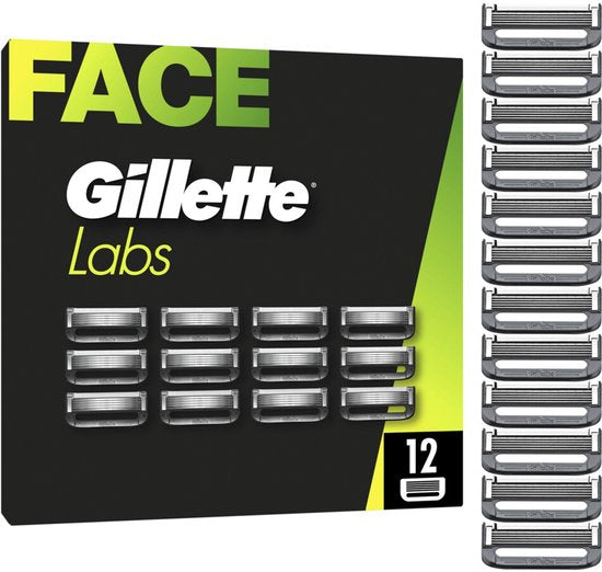 Gillette Labs Rasierklingen für Männer – von den Machern von Gillette Fusion – 12 Stück