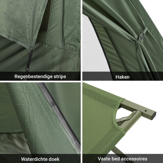 SoBuy Aufblasbares Camping-Zelt - multifunktionales Design - 193x161cm - OGS32-II-GR