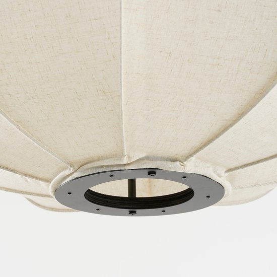 Mica Decorations Pego Pendelleuchte - H94 x Ø83 cm - Leinen - Off White