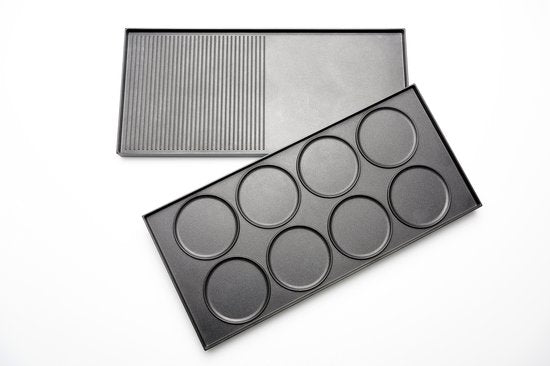Solis Raclette & Pizza Grill - Raclette Set für 8 Personen - Raclette Gourmet Set - Tischgrill mit 4 verschiedenen Funktionen