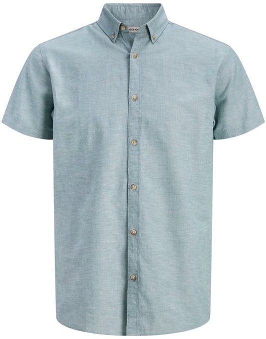 Jack & Jones - Herrenhemden Sommer Kurzarm - Grün - Größe L