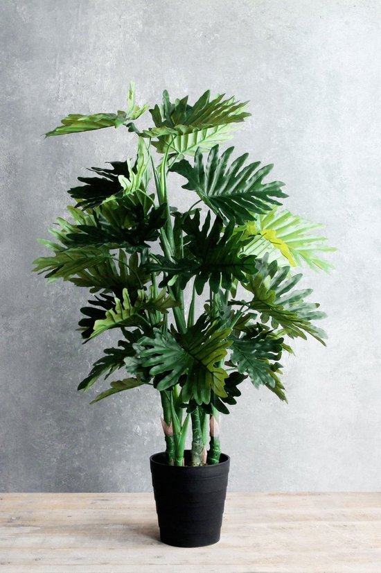 Mica Decorations Philodendron Künstliche Pflanze - H120 x Ø80 cm - Grün