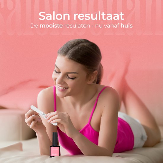 Moods Gellac BIAB - Builder in a Bottle - BIAB Nagelaufbau-Gel - Milky Pink - HEMA & TPO Frei