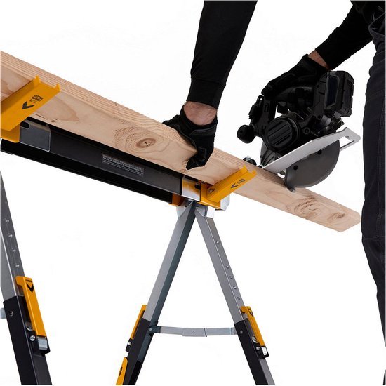 ToughBuilt TB-C700-2 Sägebock Set - Höhenverstellbar - 589 kg Tragkraft - Stahl - 2 Stück
