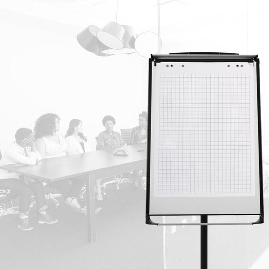 BRASQ Flipchartpapier - 65x98cm - Blanko/Rau - 80g - Flipchartblätter - 50 Blatt - Blanko Blätter