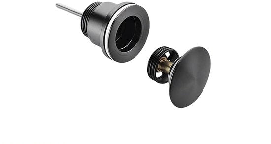 Mirlux Luxe Klick-Abflussstopfen 1¼" - Mattschwarz