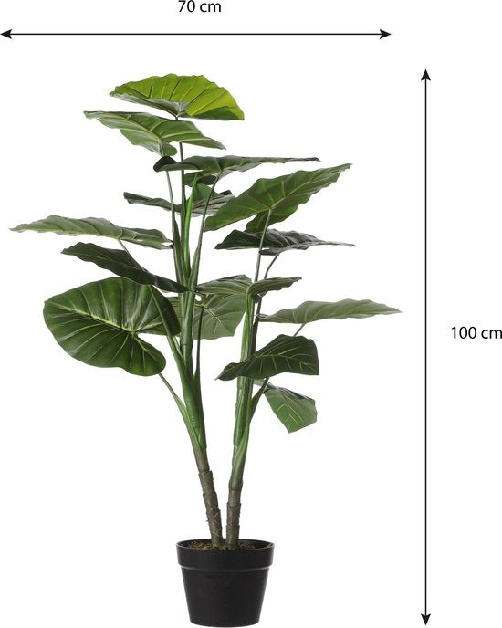 Mica Decorations Taro Künstliche Pflanze - H100 x Ø70 cm - Grün