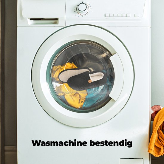 Hausschuhe Damen - Hausschuhe - Größe 42/43 - Schwarz - Rutschfest - Comfeet