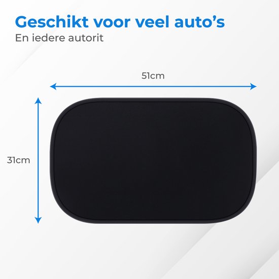 Nuvance - Sonnenschutz Auto Baby - 2 Stück - mit UV-Schutz für Baby und Kind - Sonnenschutz Seitenfenster - Selbstklebend - Einheitsgröße - Schwarz