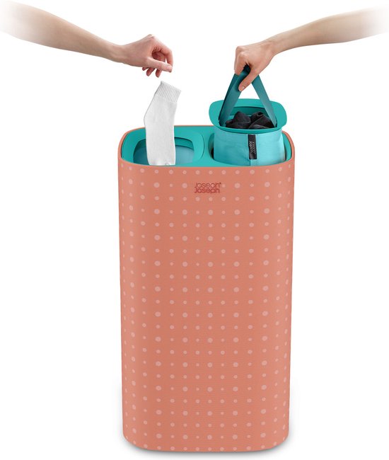Joseph Joseph - Tota Pop Wäschekorb 2x30 Liter - Kunststoff - Orange