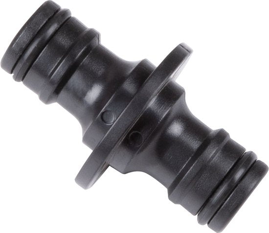 BLACK+DECKER Verbindungs-Gartenschlauch - ⌀ 3.2 x 5.2 CM - 2 Schläuche verbinden - Schwarz