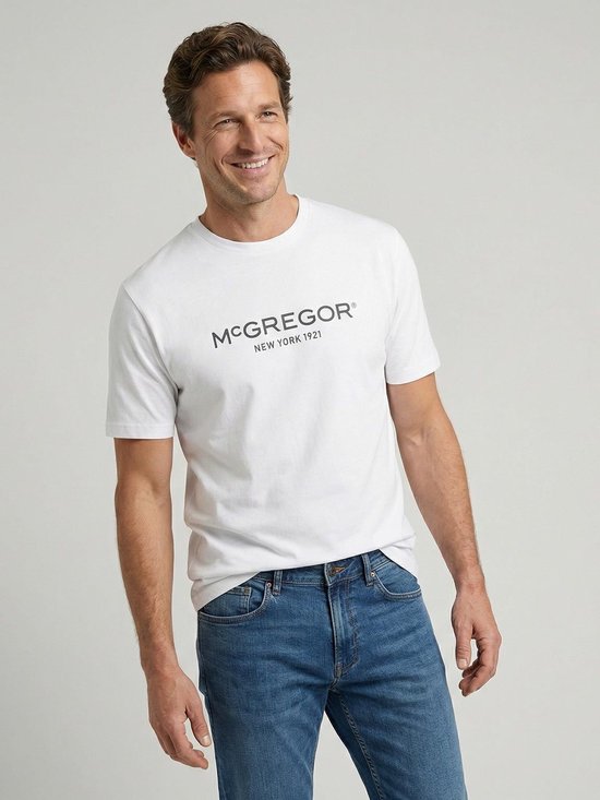 McGregor Essential T-Shirt Logo Weiß - Größe L - Männer