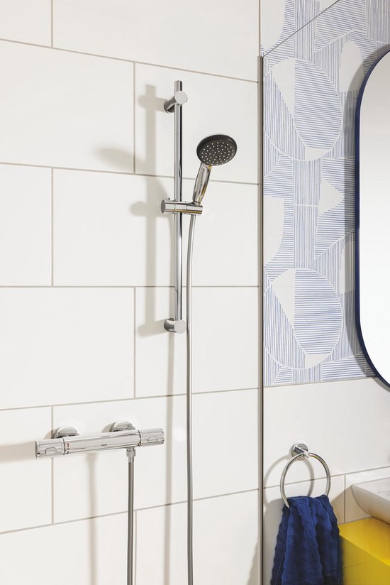 GROHE Vitalio Start Handbrause 100 – Ø 10 cm – Wassersparend – 2 Strahlarten – Chrom