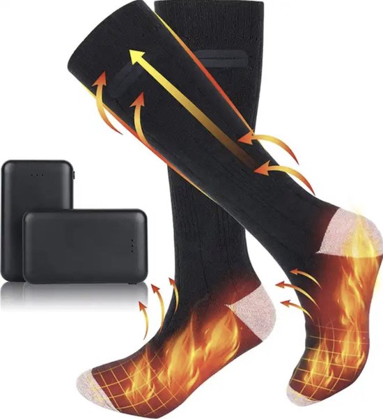 Beheizte Socken – Elektrische Socken – Socken – Elektrisch beheizte Socken – Größe 36–41