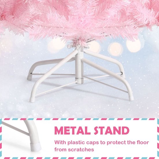 Coast 150 cm Rosa Weihnachtsbaum mit buntem Glitter