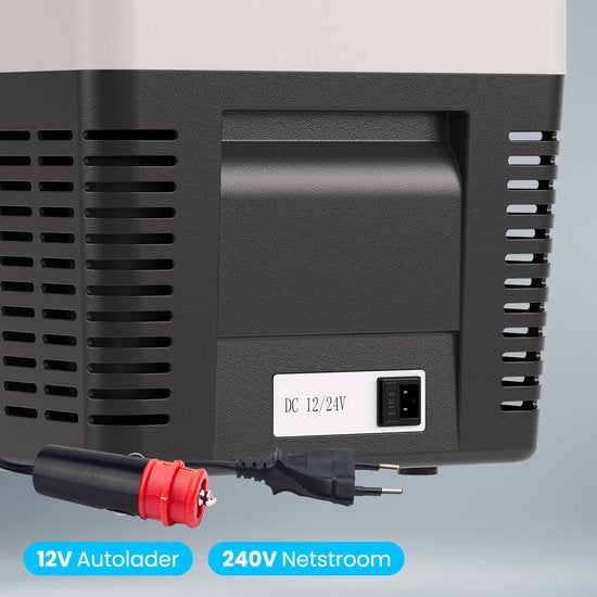 Auronic Electric Cool Box - Frigobox - Kompressor - 12V 230 Volt - Auto - 25L - Schwarz/Grau