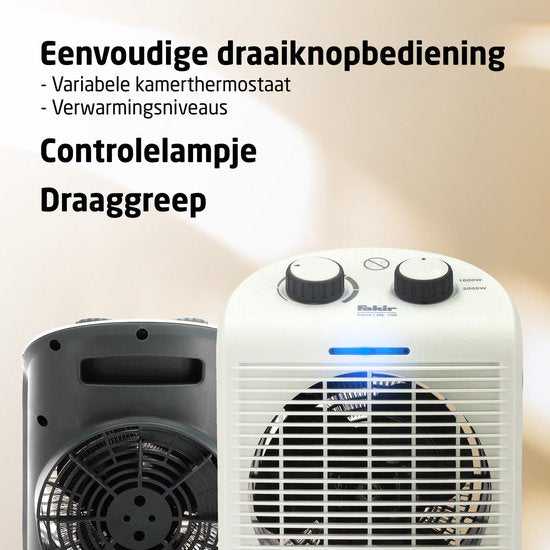 Fakir Trend HL 100 Elektroherd - Heizung mit Gebläse - Weiß/Grau