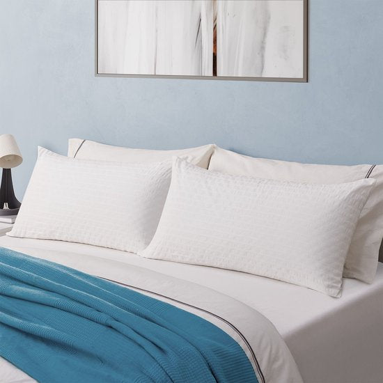 Juskys 2 Stück Kopfkissen / Schlafkissen / Kopfkissen - 40 x 80 cm - Memory Foam