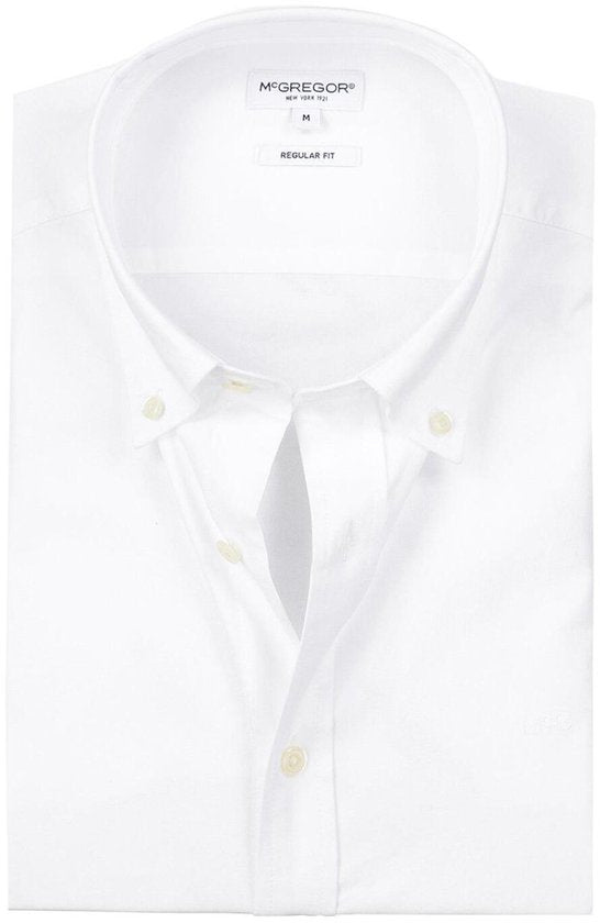 McGregor Hemd Hemd Oxford Stretch Mm999 6001 01 9000 Weiß Herren Größe - L