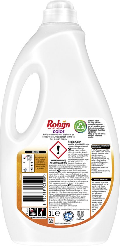 Robijn Flüssigwaschmittel - Color - 60 Waschgänge