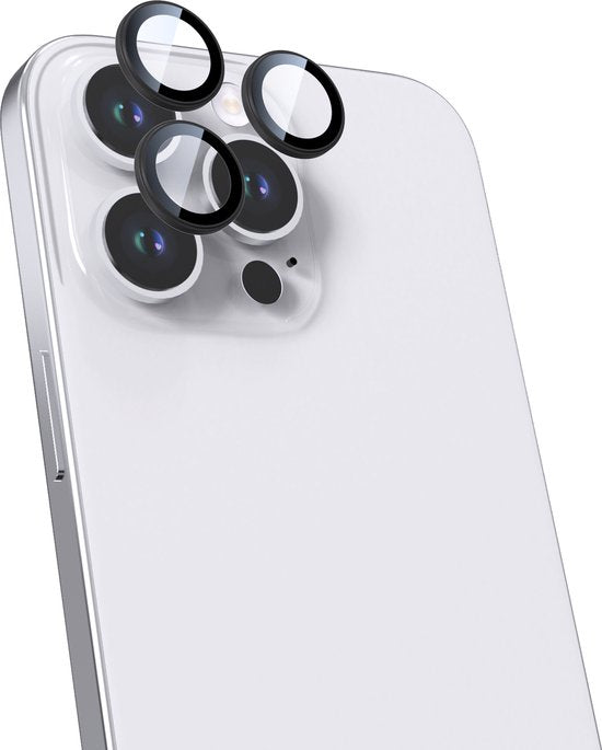 BeHello iPhone 16 Pro /16 Pro Max Objektivschutz-Set - iPhone 16 Pro und iPhone 16 Pro Max - Objektivschutz - Schwarz