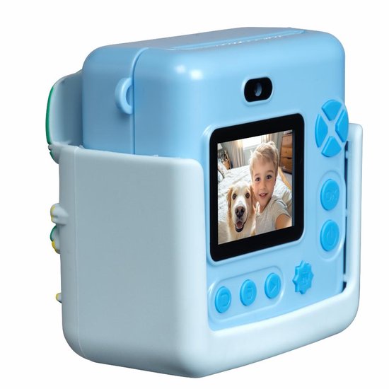 Denver Kinderkamera Full HD mit Drucker - Selfie-Kamera - 20MP - Blau
