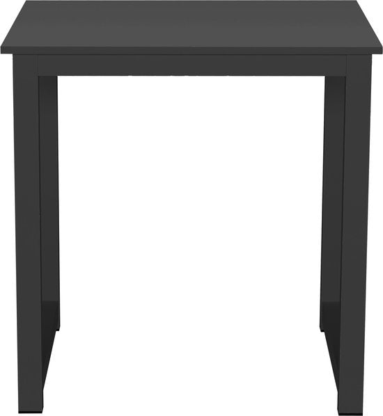 VDD Küchentisch und Schreibtisch Tisch - 75 cm x 75 cm - Schwarz