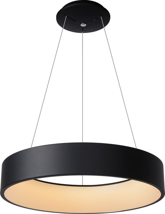 Lucide TALOWE LED - Hängeleuchte - Ø 60 cm - LED Dimmbar - 1x39W 3000K - Schwarz