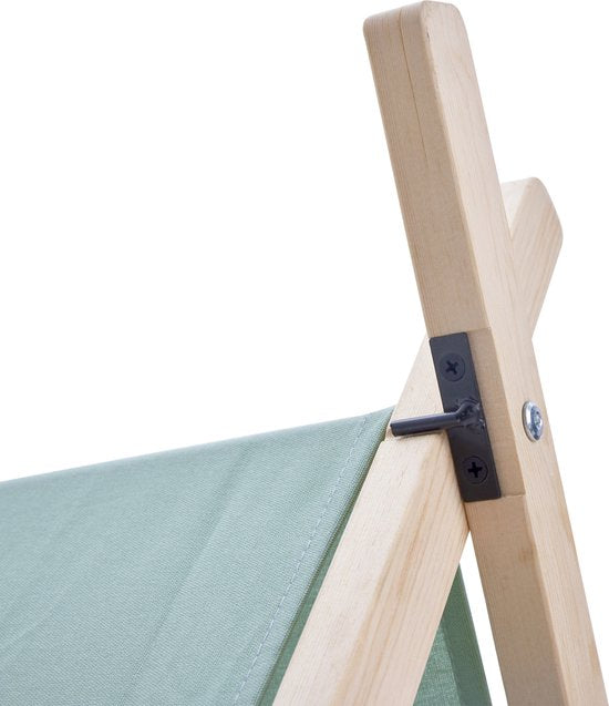 Sunny Como Spielzelt Grün - Wigwam Tipi Zelt für Kinder - Stangen FSC Holz - 123x106x107cm