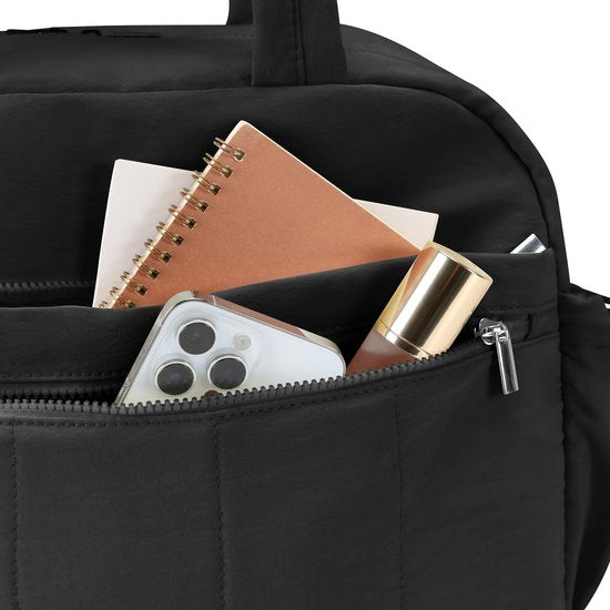 Skycases Weekend Bag - Persönlicher Gegenstand - Handgepäck für Ryanair und Transavia - Wasserdicht und geräumig - Intelligente Fächer - Ideal für Reisen und den täglichen Gebrauch - Schwarz
