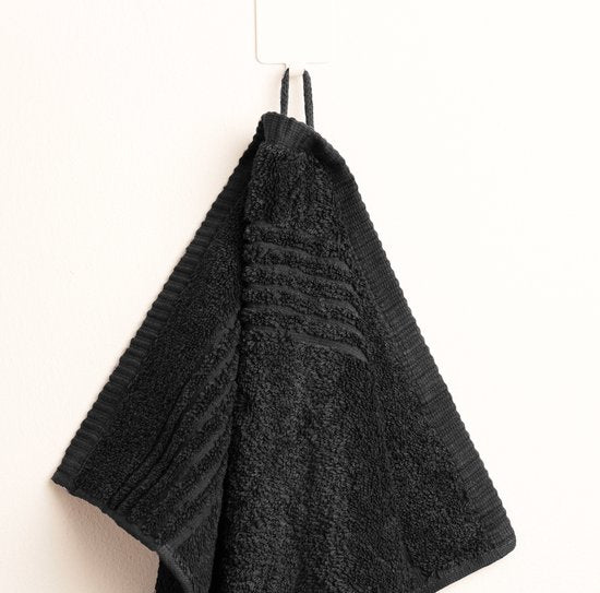 Handtuch Supreme - Ägyptische Baumwolle 650 GSM - 6 Stück - 50x100 - schwarz