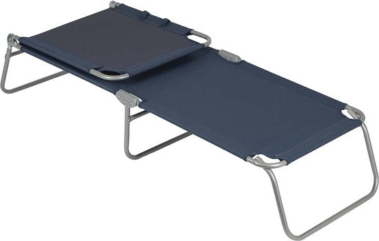 Bo-Camp - Liegestuhl - 5 Ständer - Blau