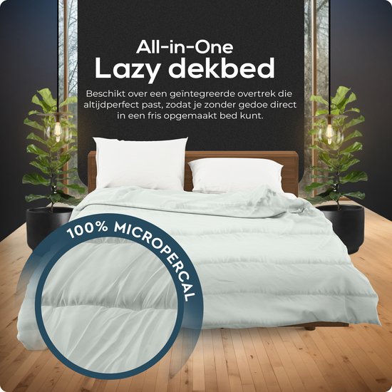 Sleeptime 2 in 1 Bettdecke - Bettdecke ohne Bezug - 240x200 - Grau