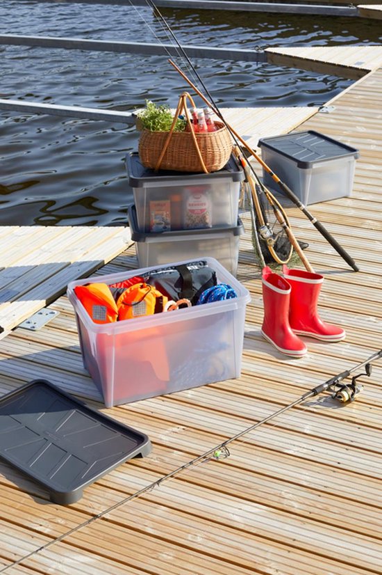 SmartStore - Trocken 45 Aufbewahrungsbox 50 Liter - Polypropylen - Grau