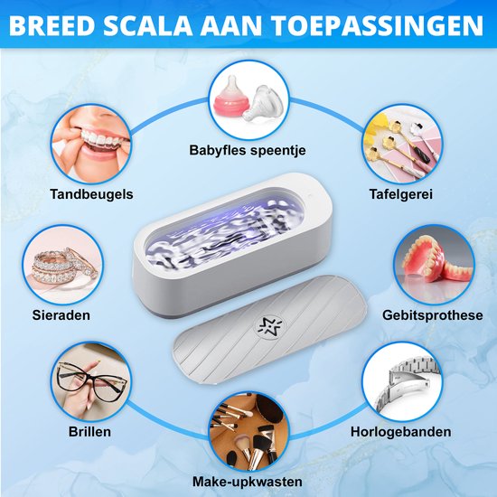 K&L - Ultraschallreiniger - Reinigungsgerät für Schmuck und Brillen - Ultraschall - Ultraschallreiniger - 300ml