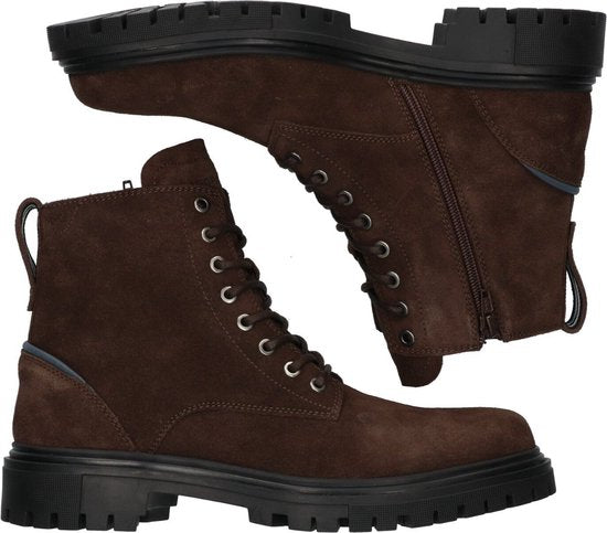 McGregor Herrenstiefel - Braun - Veteranenstiefel - Wildleder - Schnürsenkel