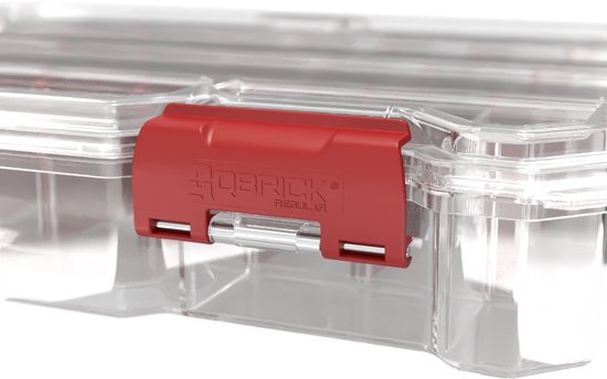QBRICK SYSTEM Organizer Compact Set 1 B – 4-teilig – Sortimentsboxen mit Facheinteilung – Transparent